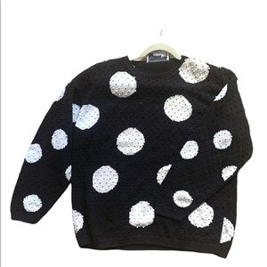 Beautiful Adrienne Vittadini beaded sweater